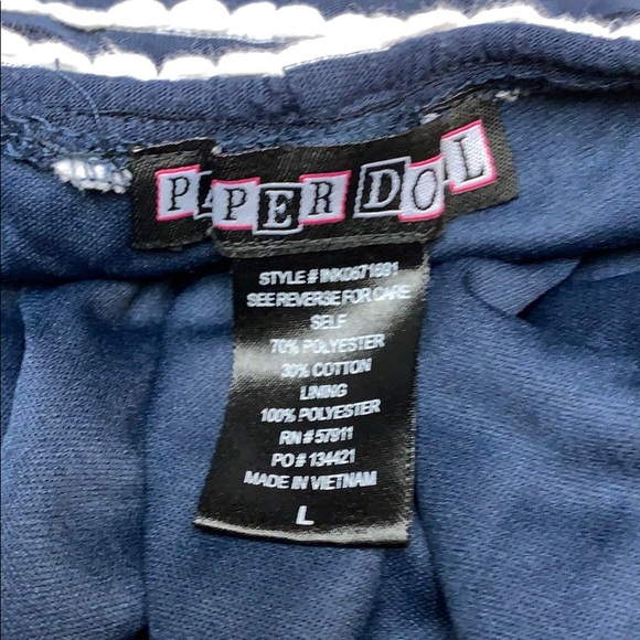 Paper Doll Strapless Striped Hi-Low Dress - Picture 8 of 8